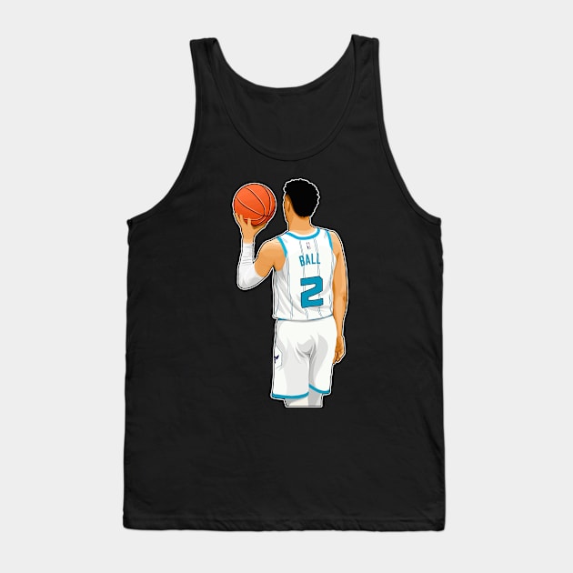 LaMelo Ball #2 Stand With Ball Tank Top by RunAndGow